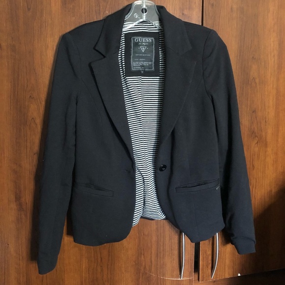 Black Guess Blazer Size Small - Picture 2 of 6